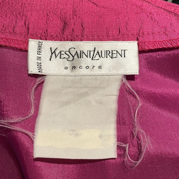 VINTAGE YVES SAINT LAURENT Silk Skirt - Picture 3 of 3